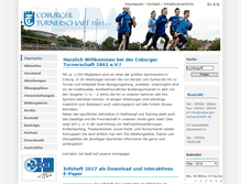 Tablet Screenshot of coburger-turnerschaft.de